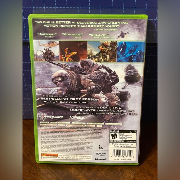 Call of Duty: Modern Warfare 2 ( Xbox 360) CIB + 48 Hour Free Trial New - Picture 3 of 6